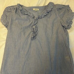 Blue Striped Women's Top